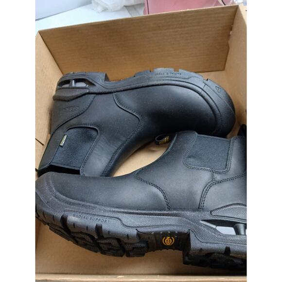 NWT KEEN Juneau Romeo WP Men\'s Slip-On Waterproof Shoes Black Size 11.5